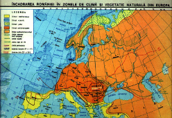 Incadrarea Romaniei in zonele de Clima si Vegetatie naturala